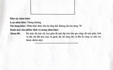 GIẤY CHỨNG NHẬN NHÃN HIỆU SUN - FLEX